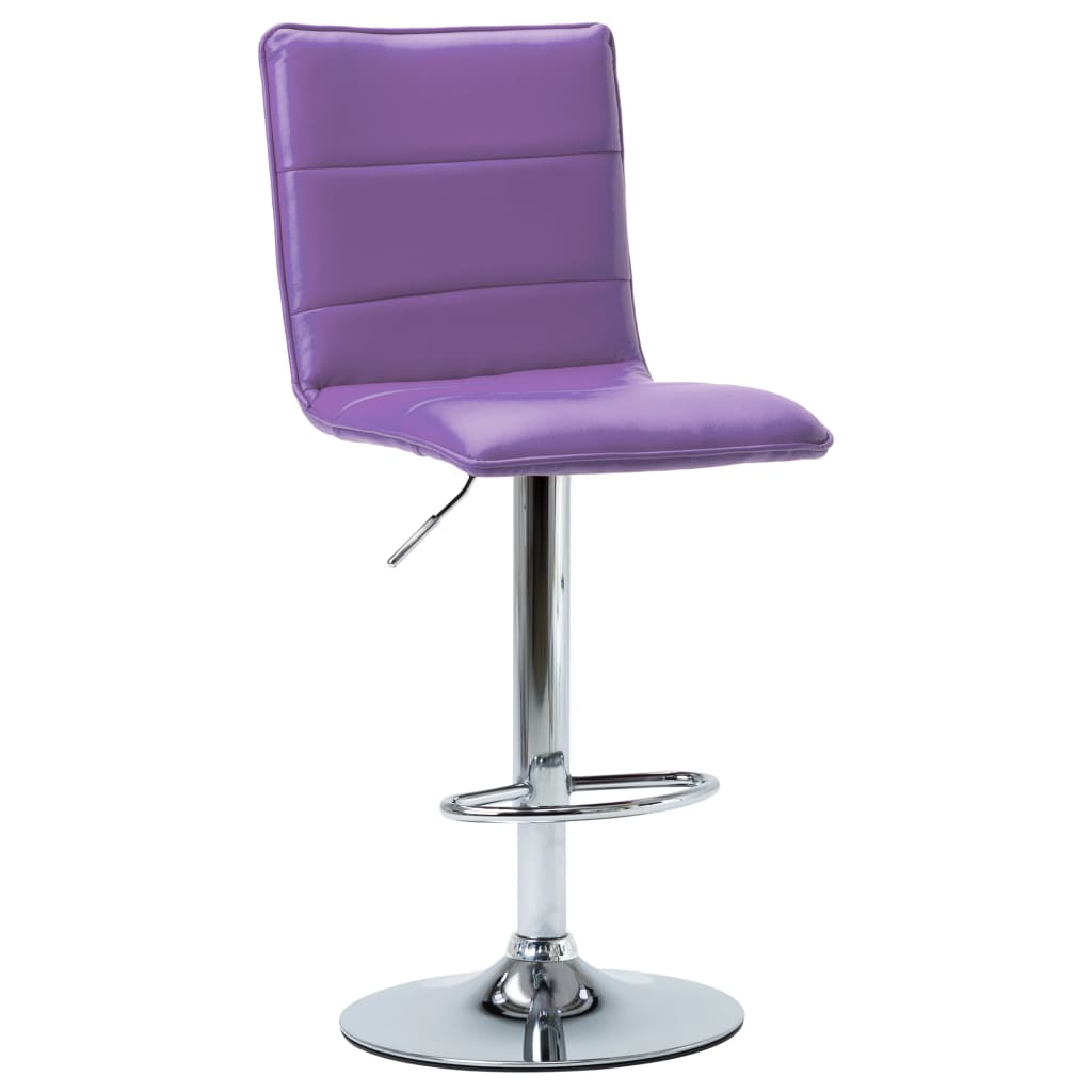 vidaXL Barová židle fialová umělá kůže