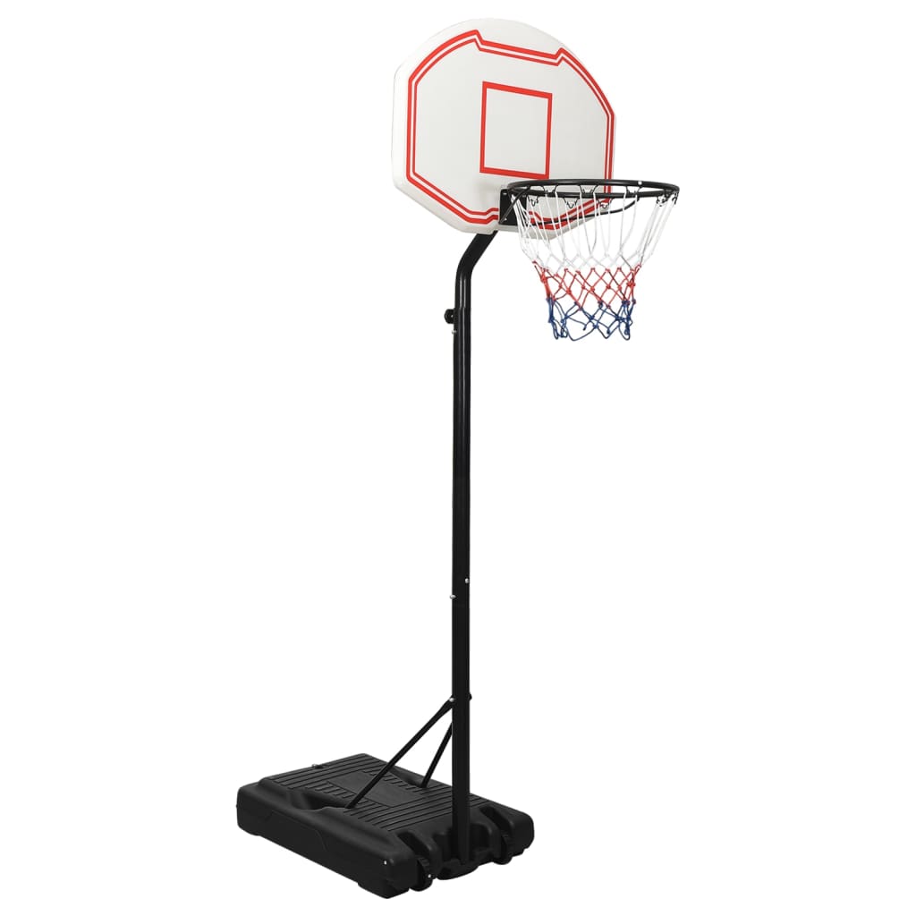 vidaXL Basketbalový koš bílý 237-307 cm polyethylen