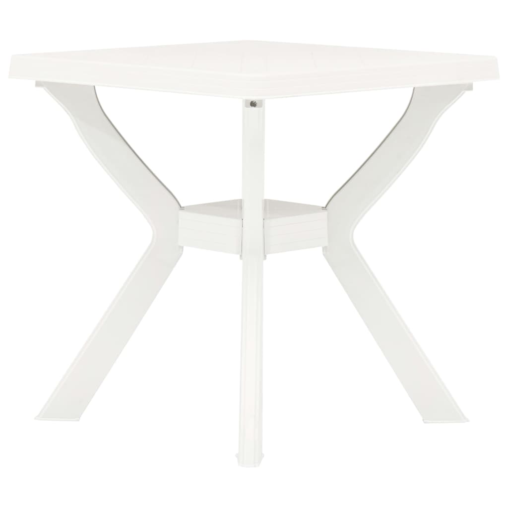 vidaXL Bistro stolek bílý 70 x 70 x 72 cm plast