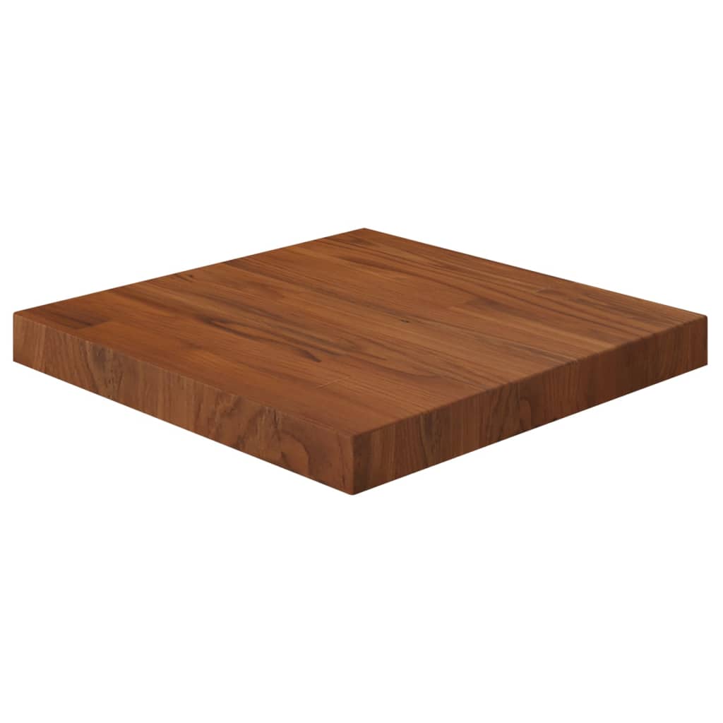 vidaXL Čtvercová stolní deska tmavě hnědá 40x40x4 cm ošetřený dub