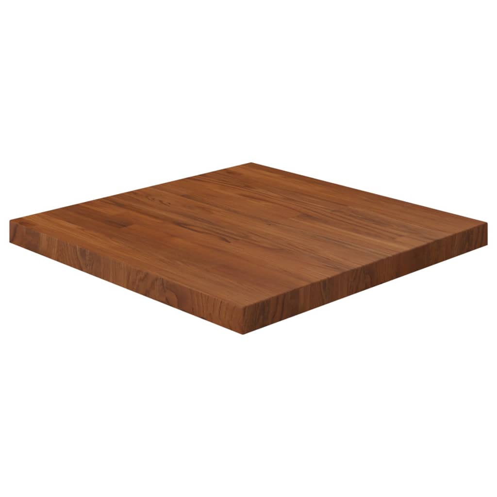 vidaXL Čtvercová stolní deska tmavě hnědá 60 x 60 x 4 cm ošetřený dub