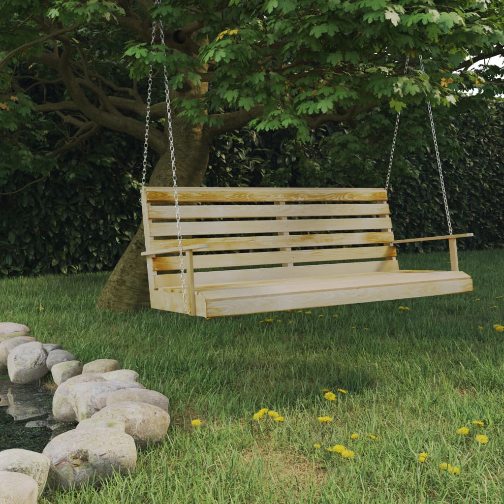 vidaXL Houpací lavice impregnované borové dřevo 155 x 65 x 60 cm