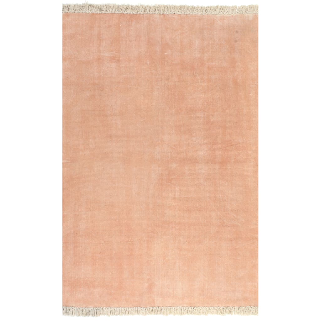 vidaXL Koberec Kilim bavlněný 120 x 180 cm růžový