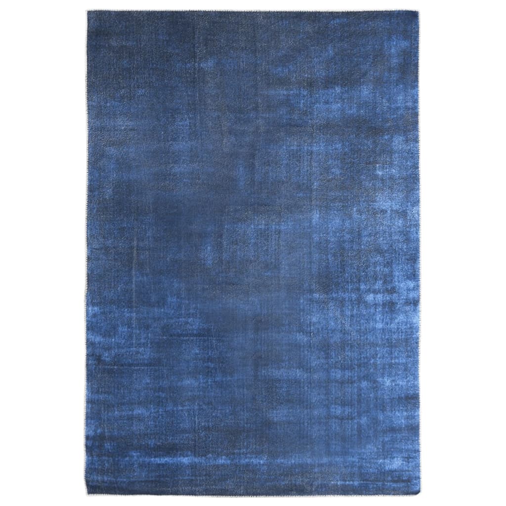 vidaXL Koberec pratelný skládací tmavě modrý 160 x 230 cm polyester