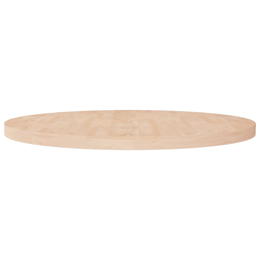 vidaXL Kulatá stolní deska Ø 90x4 cm masivní dub bez povrchové úpravy