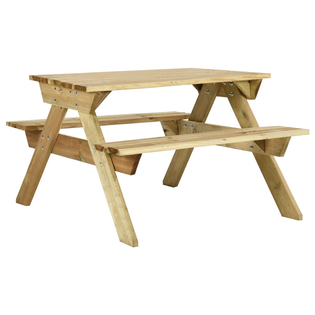 vidaXL Piknikový stůl a lavice 110x123x73 cm impregnované borové dřevo