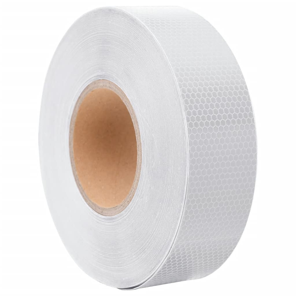 vidaXL Reflexní páska bílá 5 cm x 50 m PVC