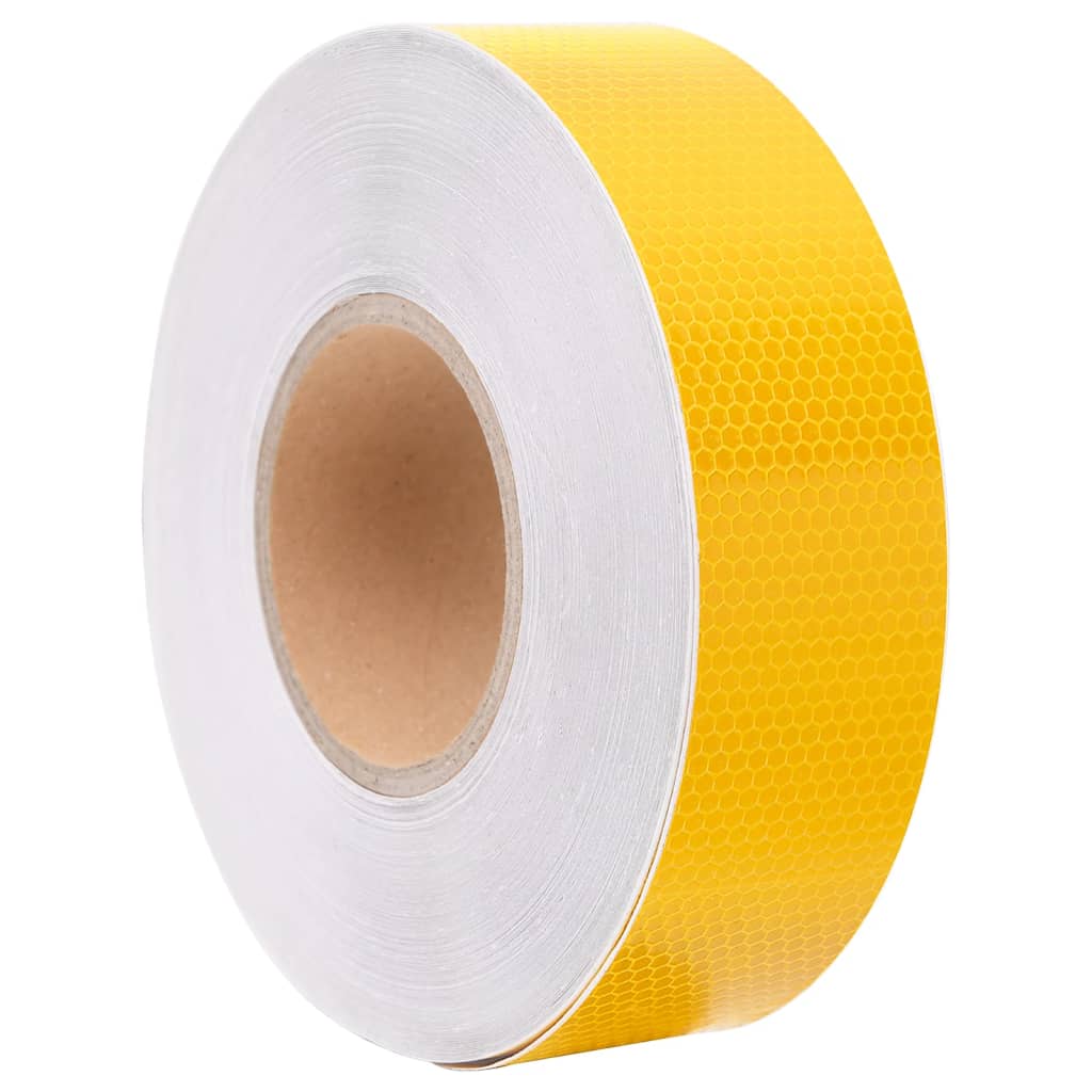 vidaXL Reflexní páska žlutá 5 cm x 50 m PVC