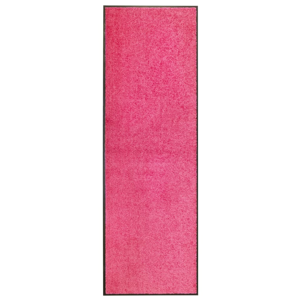 vidaXL Rohožka pratelná růžová 60 x 180 cm
