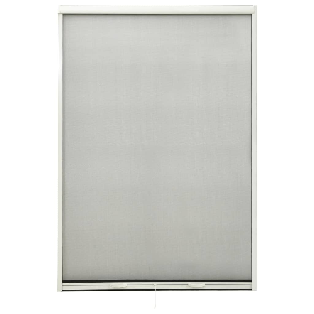 vidaXL Rolovací okenní síť proti hmyzu bílá 110 x 170 cm