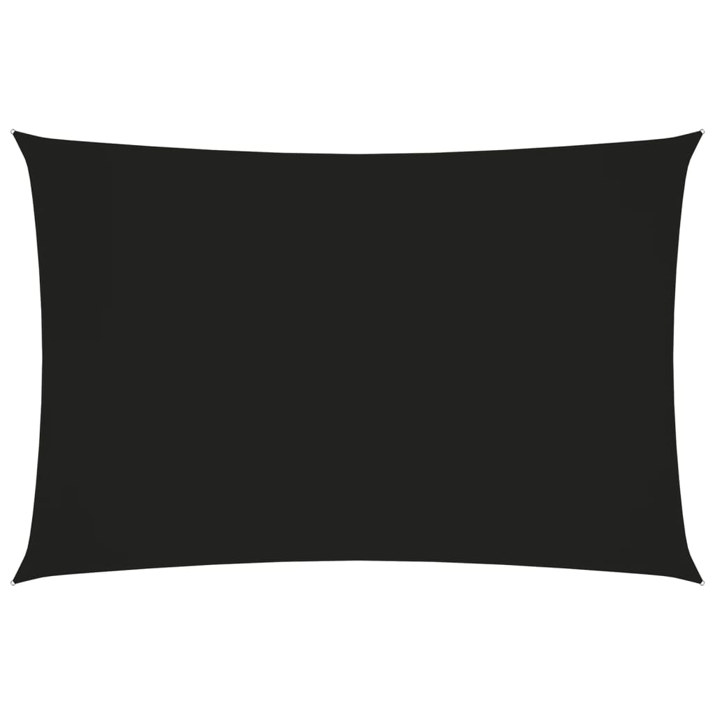 vidaXL Stínící plachta oxfordská látka obdélníková 2 x 4 m černá