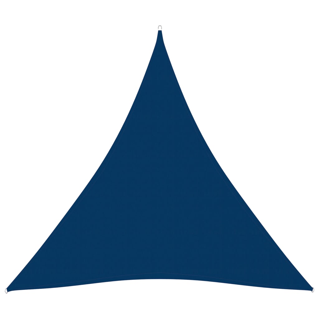 vidaXL Stínící plachta oxfordská látka trojúhelníková 5x7x7 m modrá
