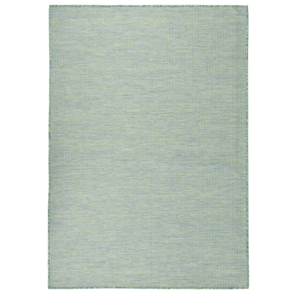 vidaXL Venkovní hladce tkaný koberec 200x280 cm tyrkysová
