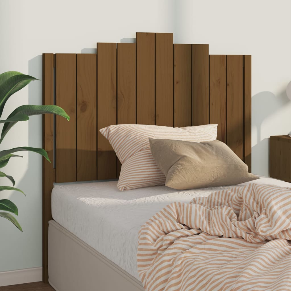 vidaXL Čelo postele medově hnědé 106 x 4 x 110 cm masivní borovice