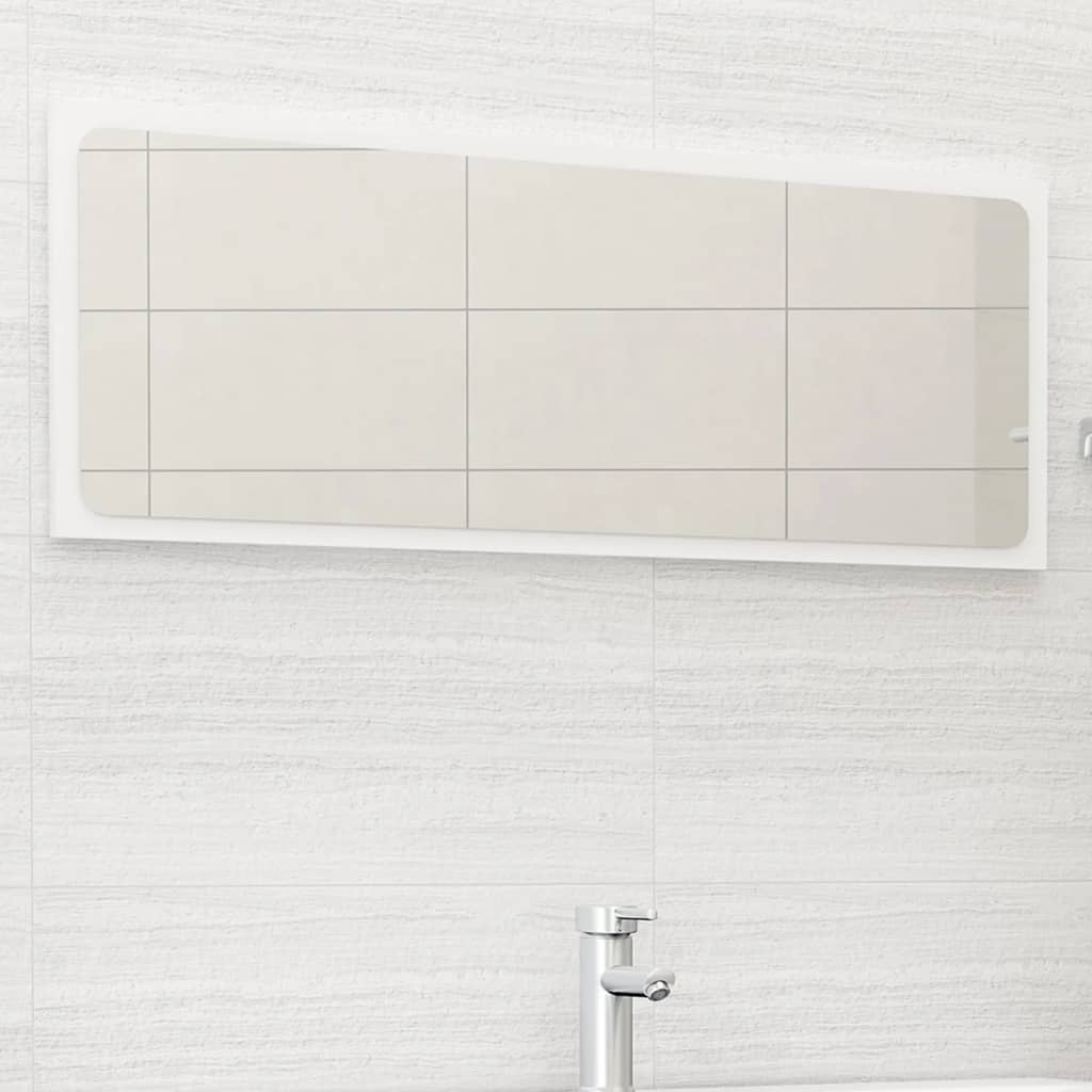 vidaXL Koupelnové zrcadlo bílé 100 x 1