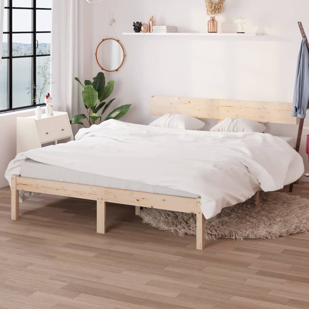 vidaXL Rám postele masivní dřevo borovice 120 x 200 cm
