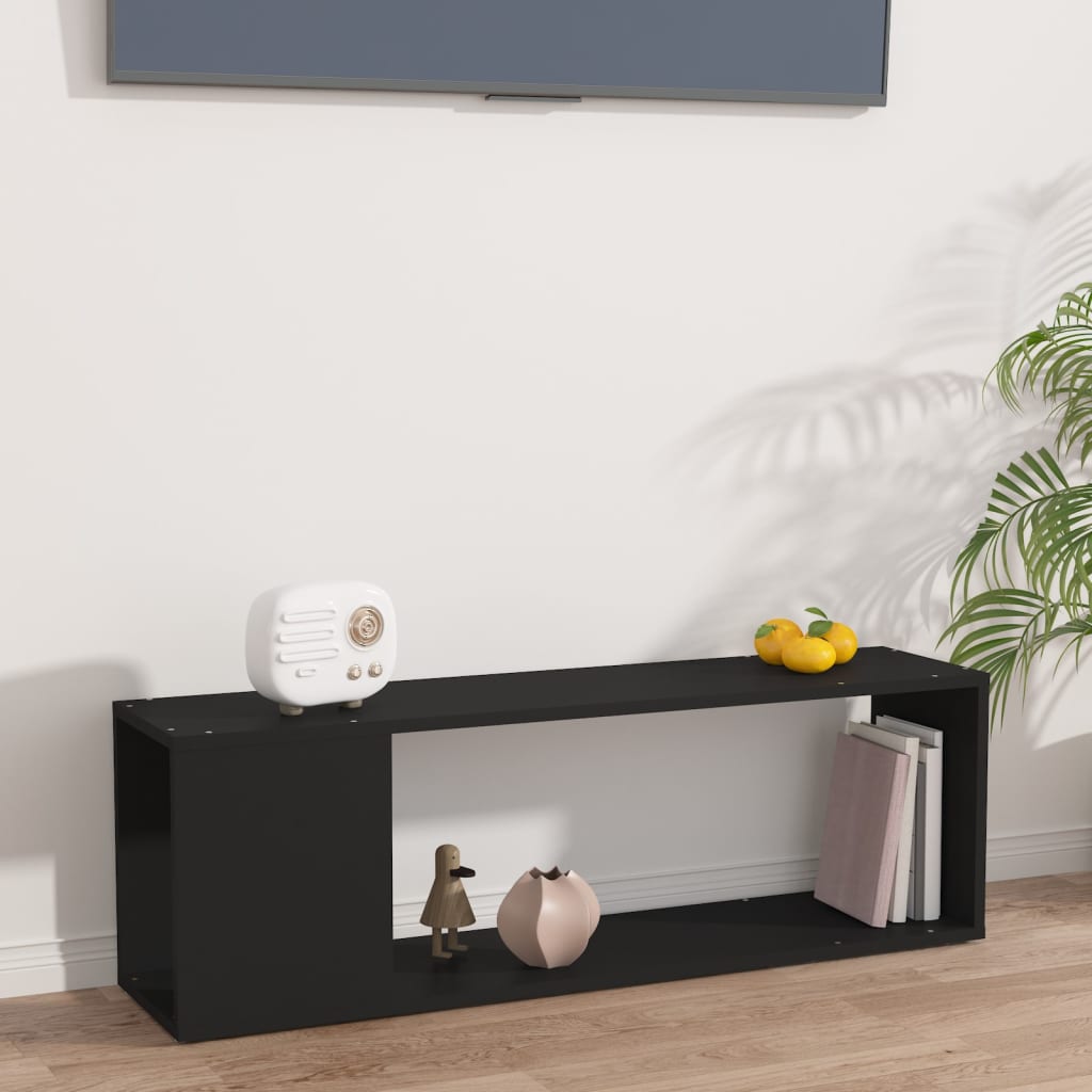 vidaXL TV stolek černý 100 x 24 x 32 cm dřevotříska