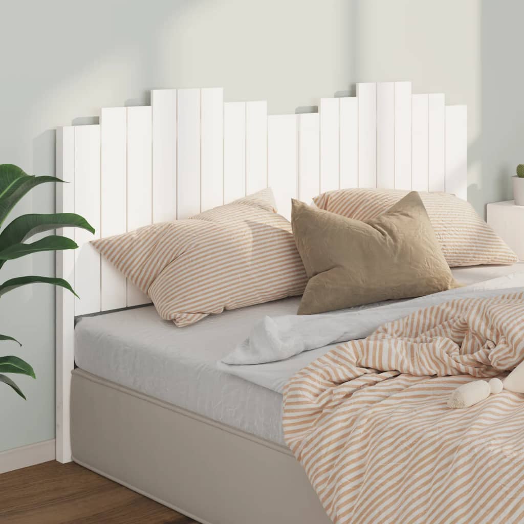 vidaXL Čelo postele bílé 186 x 4 x 110 cm masivní borovice