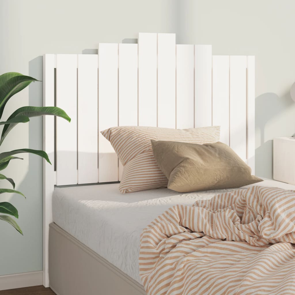 vidaXL Čelo postele bílé 106 x 4 x 110 cm masivní borovice