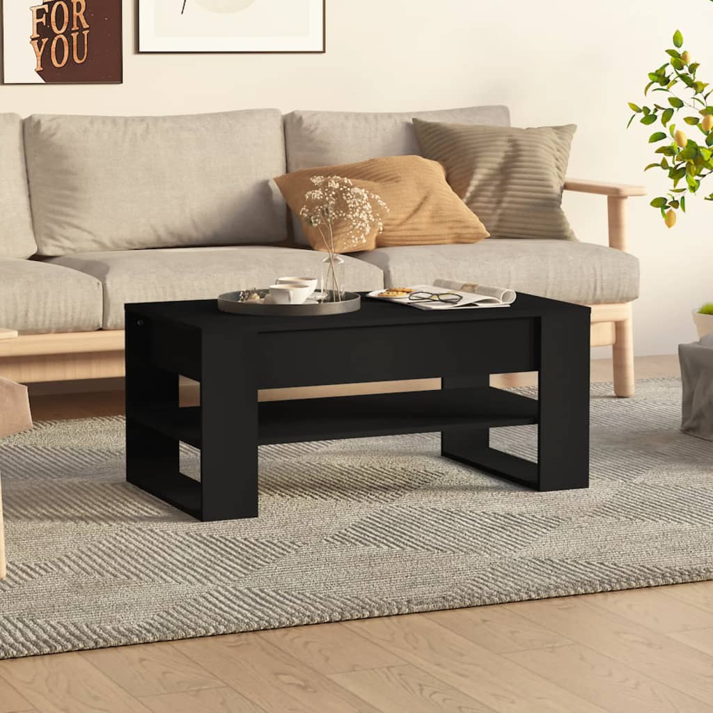 vidaXL Konferenční stolek černý 102 x 55 x 45 cm kompozitní dřevo