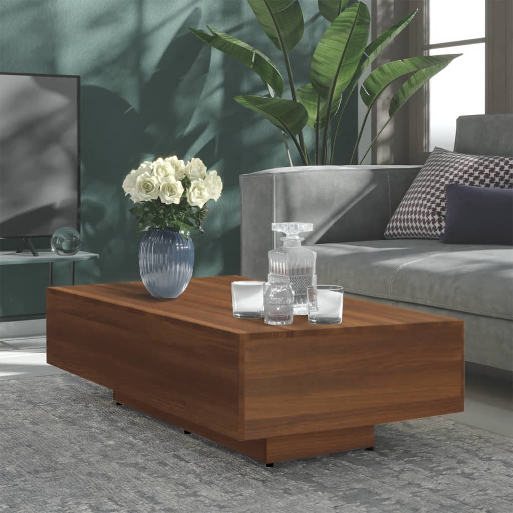 vidaXL Konferenční stolek hnědý dub 115 x 60 x 31 cm kompozitní dřevo