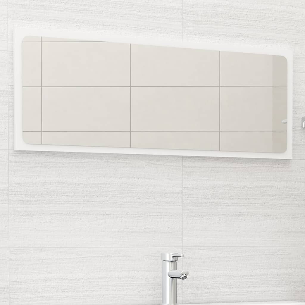 vidaXL Koupelnové zrcadlo bílé 100 x 1
