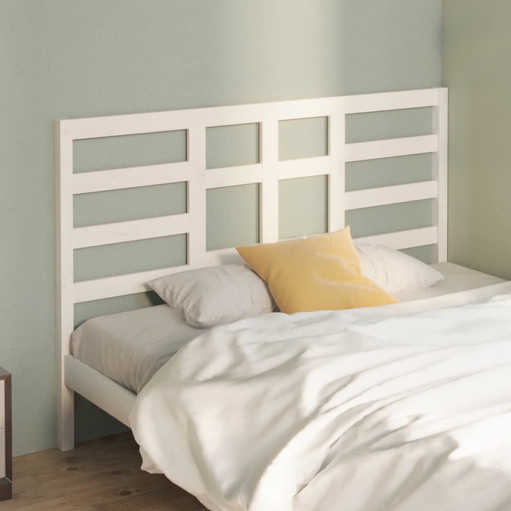 vidaXL Čelo postele bílé 146 x 4 x 104 cm masivní borovice