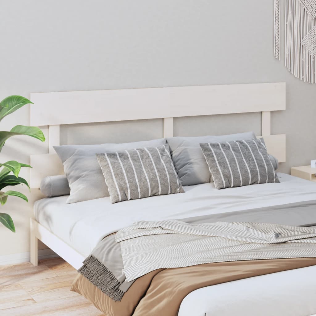 vidaXL Čelo postele bílé 184 x 3 x 81 cm masivní borovice