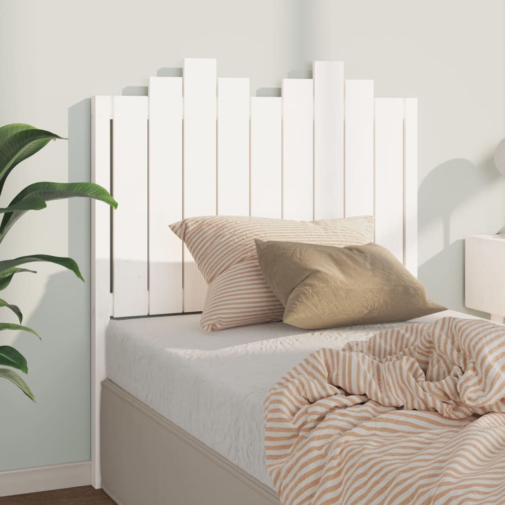 vidaXL Čelo postele bílé 96 x 4 x 110 cm masivní borovice