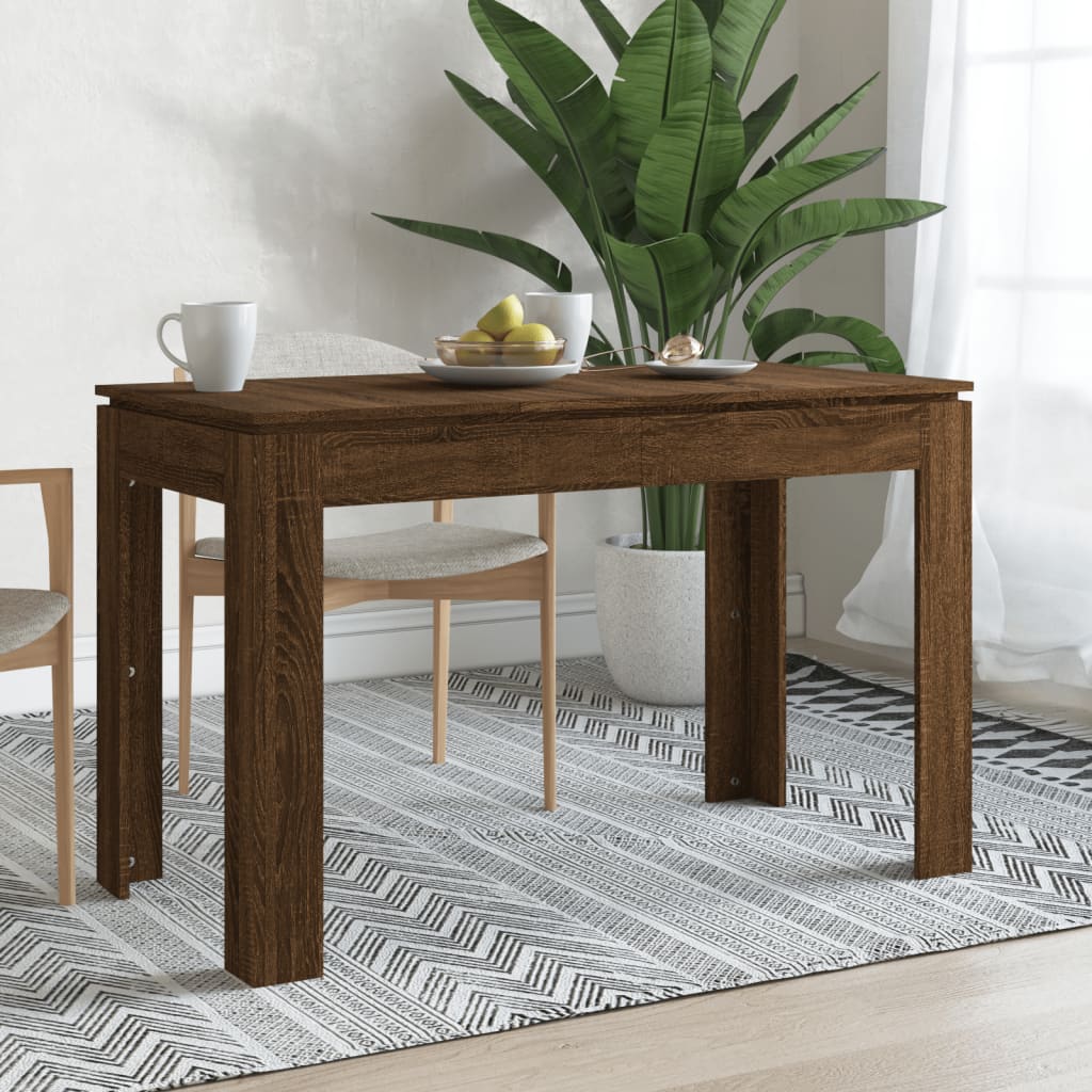 vidaXL Jídelní stůl hnědý dub 120 x 60 x 76 cm kompozitní dřevo
