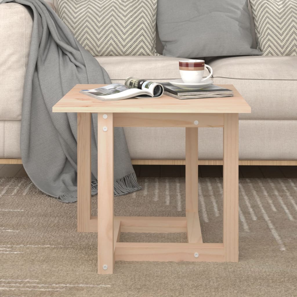 vidaXL Konferenční stolek 50 x 50 x 45 cm masivní borové dřevo