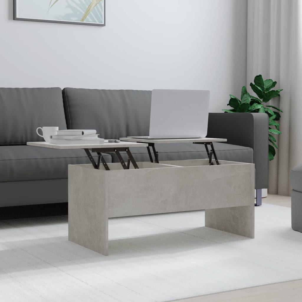vidaXL Konferenční stolek betonově šedý 102 x 50