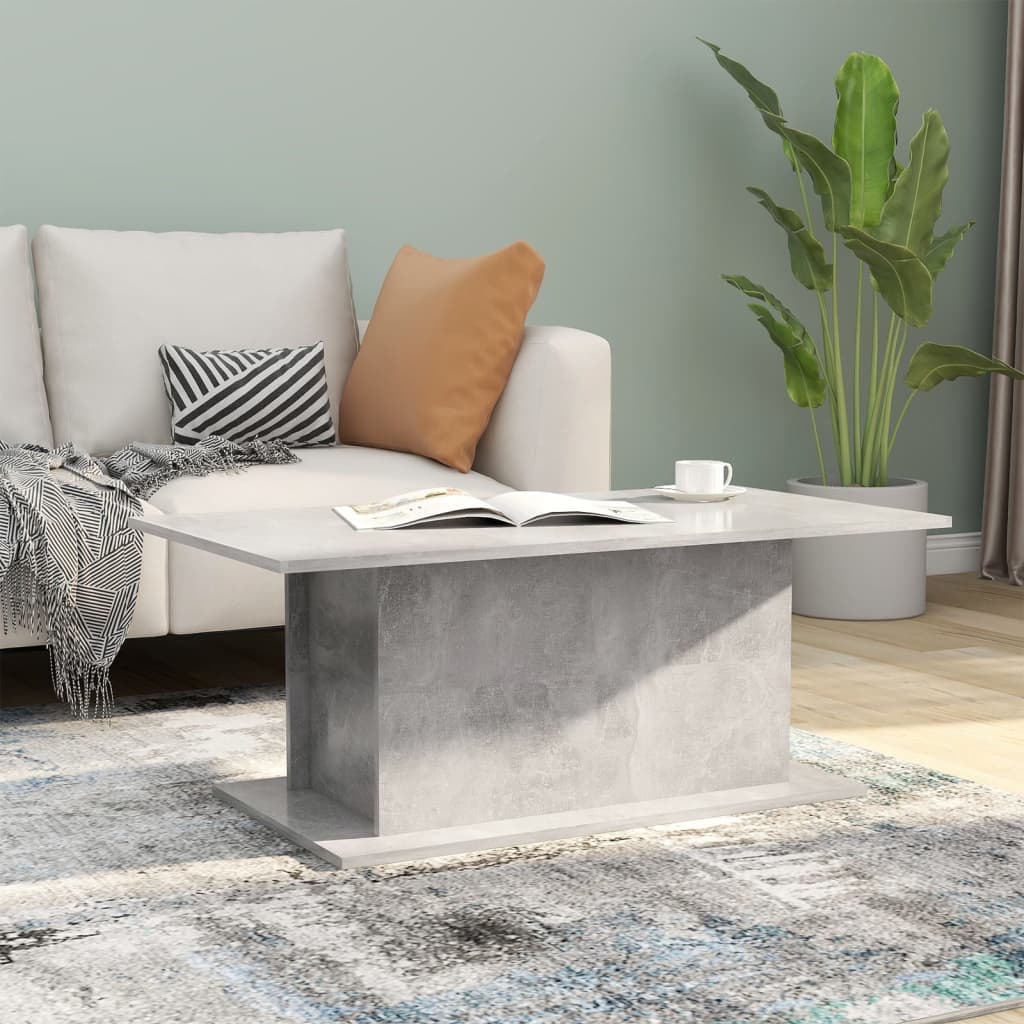 vidaXL Konferenční stolek betonově šedý 102 x 55