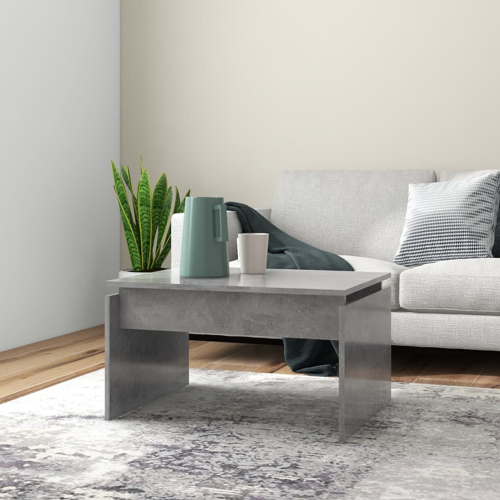 vidaXL Konferenční stolek betonově šedý 68 x 50 x 38 cm dřevotříska