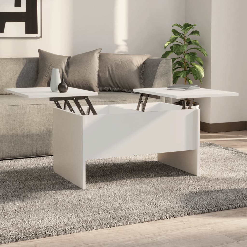 vidaXL Konferenční stolek bílý 80 x 50 x 42
