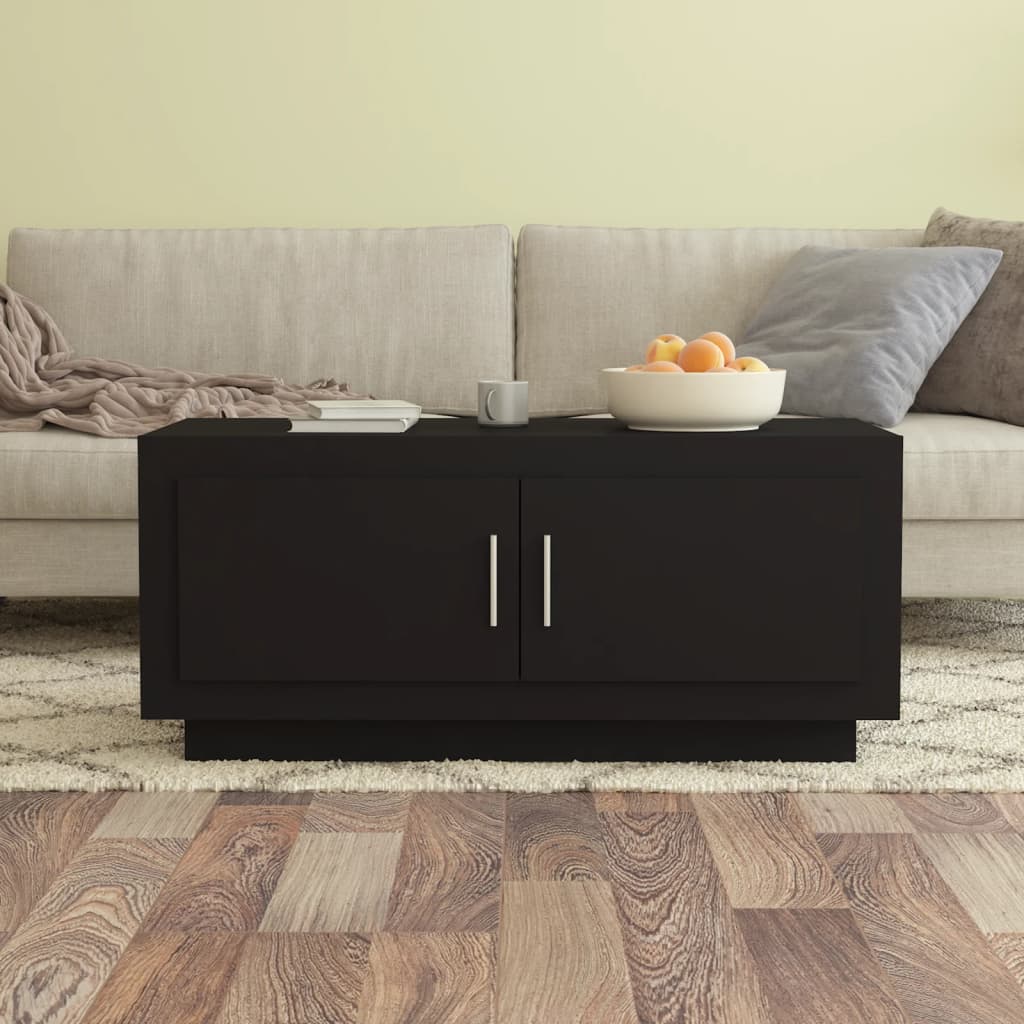 vidaXL Konferenční stolek černý 102 x 50 x 45 cm kompozitní dřevo