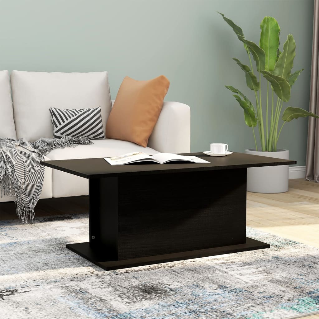 vidaXL Konferenční stolek černý 102 x 55