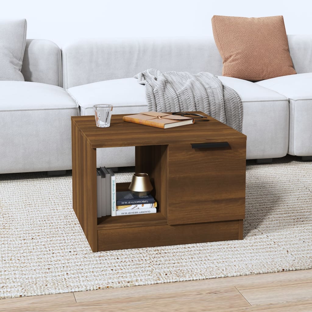 vidaXL Konferenční stolek hnědý dub 50 x 50 x 36 cm kompozitní dřevo