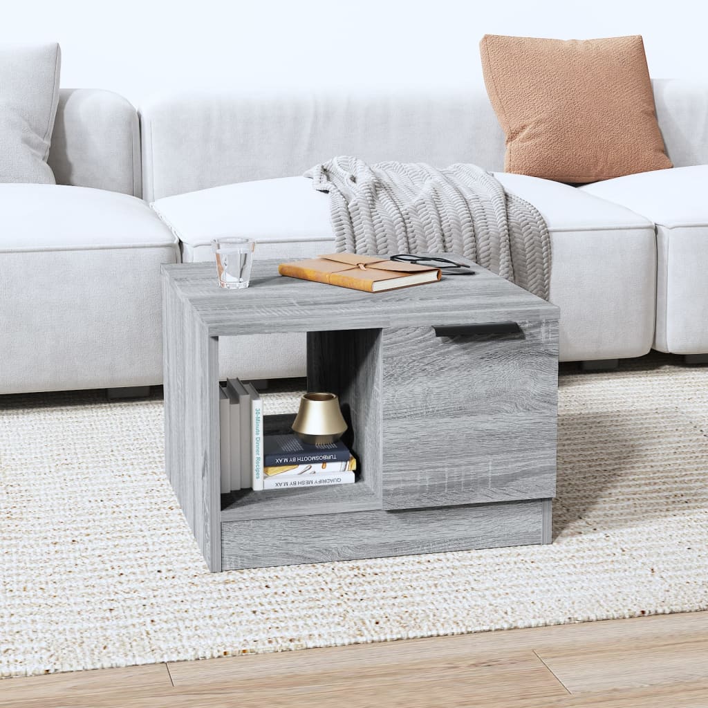 vidaXL Konferenční stolek šedý sonoma 50 x 50 x 36 cm kompozitní dřevo