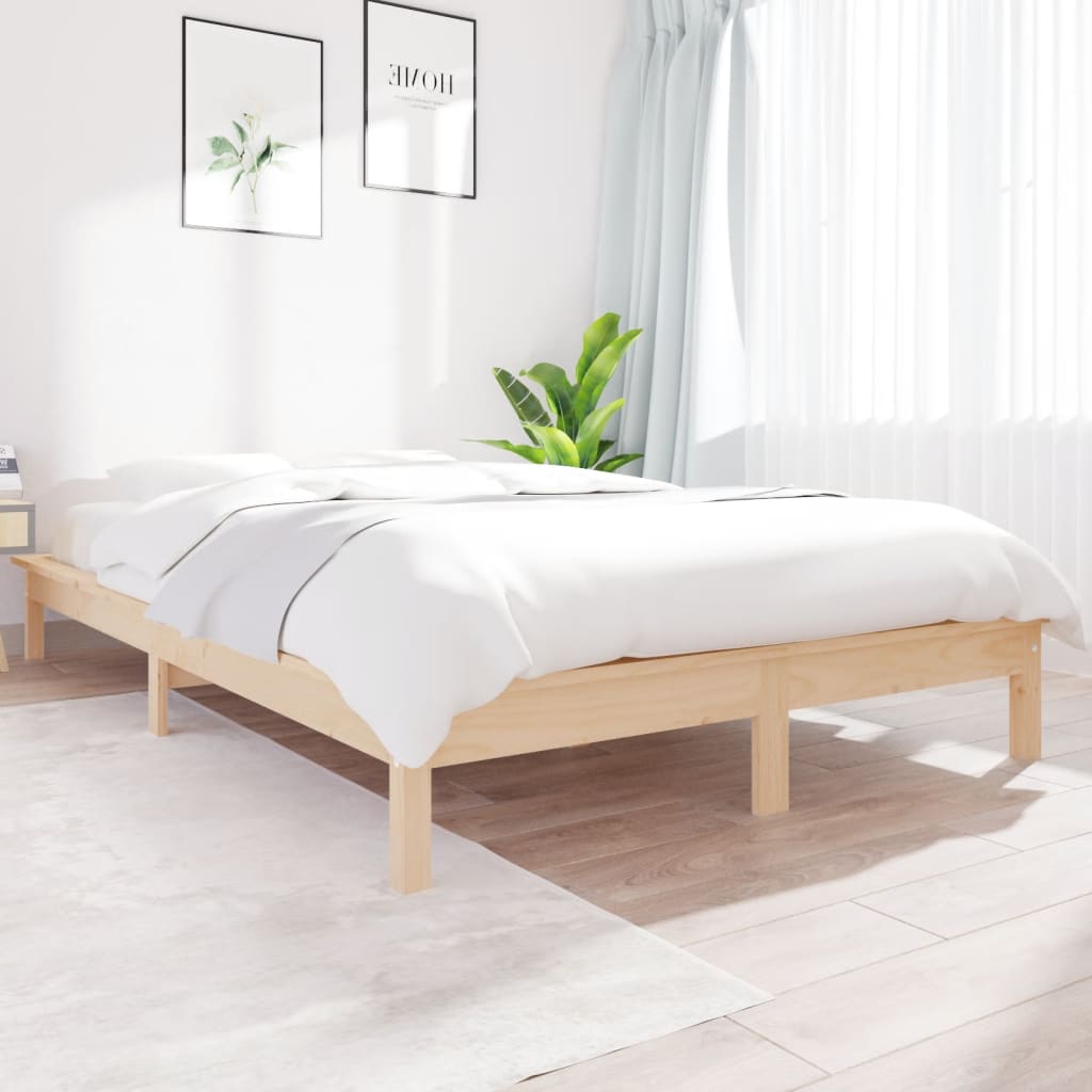 vidaXL Rám postele 140 x 190 cm masivní borovice