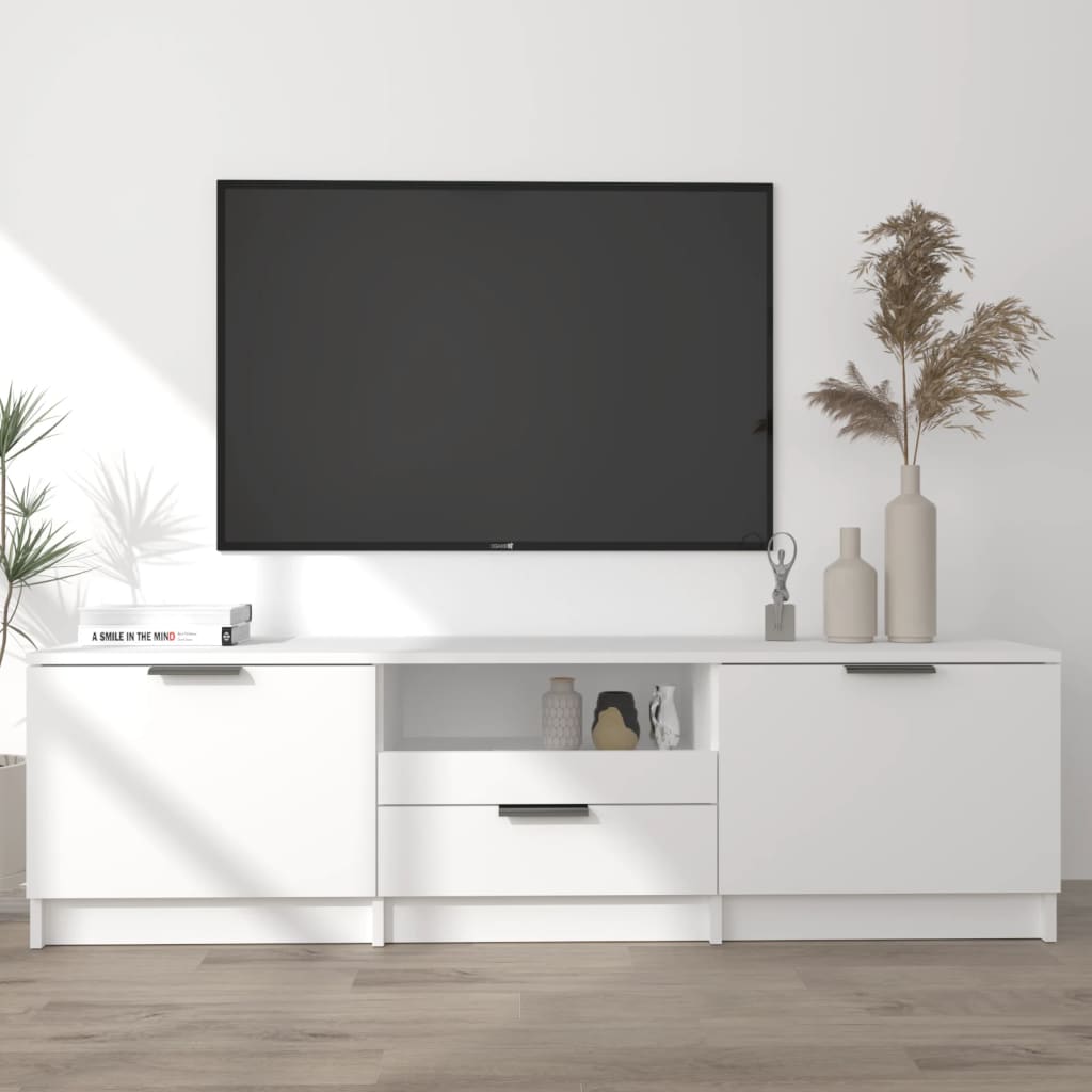 vidaXL TV skříňka bílá 140 x 35 x 40 cm kompozitní dřevo