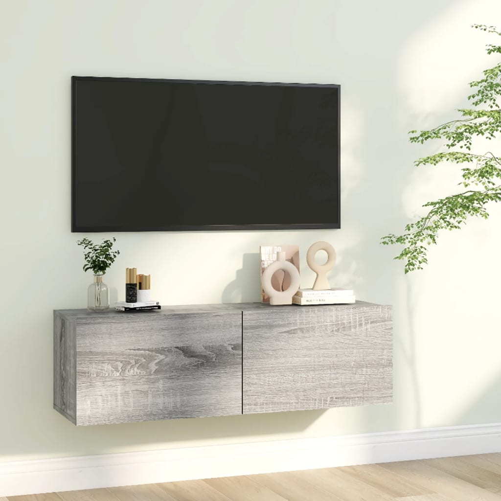 vidaXL TV skříňka šedá sonoma 100 x 30 x 30 cm kompozitní dřevo