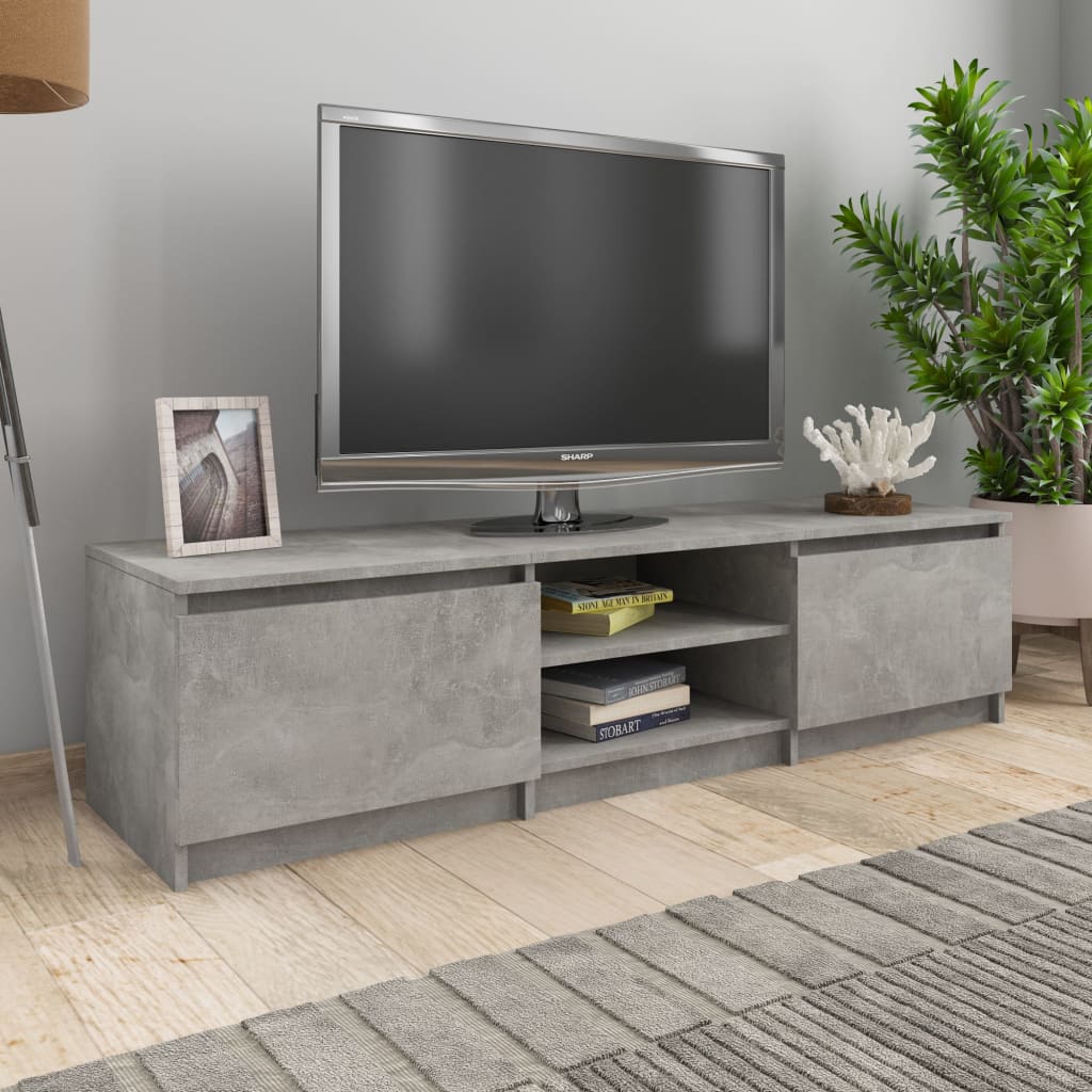 vidaXL TV stolek betonově šedý 140 x 40 x 35
