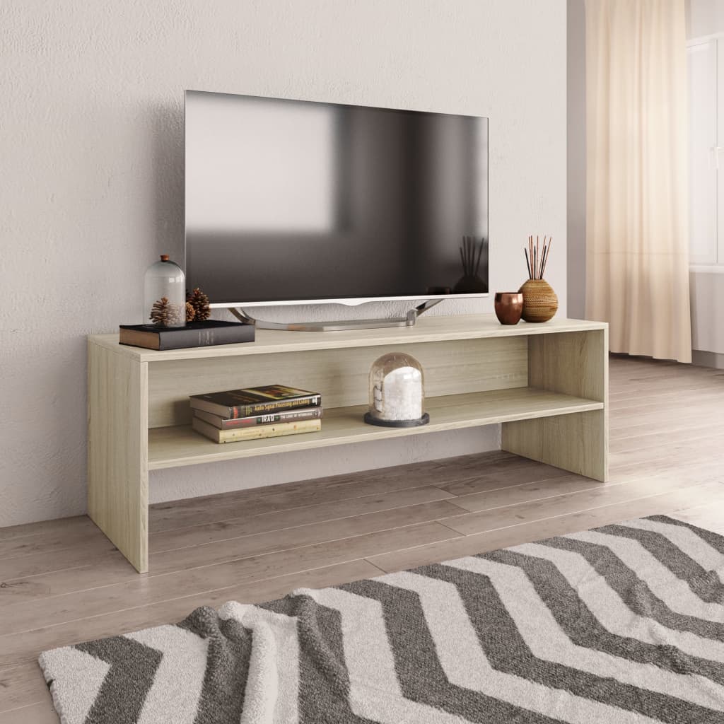 vidaXL TV stolek dub sonoma 120 x 40 x 40 cm dřevotříska